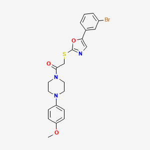 1-({[5-(3-Bromophenyl)-1,3-oxazol-2-yl]thio}acetyl)-4-(4-methoxyphenyl)piperazine