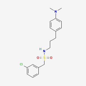 1-(3-chlorophenyl)-N-(3-(4-(dimethylamino)phenyl)propyl)methanesulfonamide