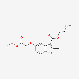 2-Methoxyethyl 5-(2-ethoxy-2-oxoethoxy)-2-methyl-1-benzofuran-3-carboxylate