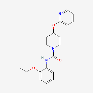 molecular formula C19H23N3O3 B2678871 N-(2-ethoxyphenyl)-4-(pyridin-2-yloxy)piperidine-1-carboxamide CAS No. 1448051-42-0