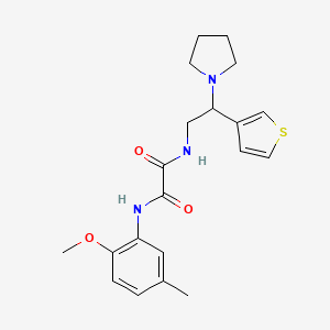 N1-(2-methoxy-5-methylphenyl)-N2-(2-(pyrrolidin-1-yl)-2-(thiophen-3-yl)ethyl)oxalamide