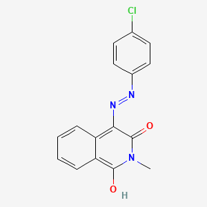 2-methyl-1,3,4(2H)-isoquinolinetrione 4-[N-(4-chlorophenyl)hydrazone]