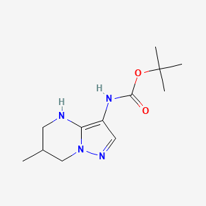 Tert-butyl N-(6-methyl-4,5,6,7-tetrahydropyrazolo[1,5-a]pyrimidin-3-yl)carbamate