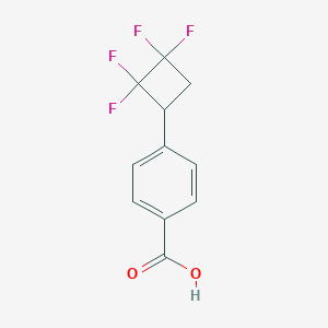 molecular formula C11H8F4O2 B2678882 4-(2,2,3,3-Tetrafluorocyclobutyl)benzoic acid CAS No. 2138351-98-9