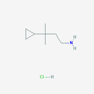 3-Cyclopropyl-3-methylbutan-1-amine hydrochloride