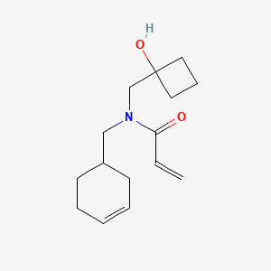 N-(Cyclohex-3-en-1-ylmethyl)-N-[(1-hydroxycyclobutyl)methyl]prop-2-enamide