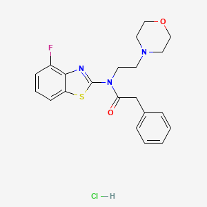 N-(4-fluorobenzo[d]thiazol-2-yl)-N-(2-morpholinoethyl)-2-phenylacetamide hydrochloride