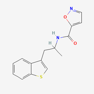 N-(1-(benzo[b]thiophen-3-yl)propan-2-yl)isoxazole-5-carboxamide