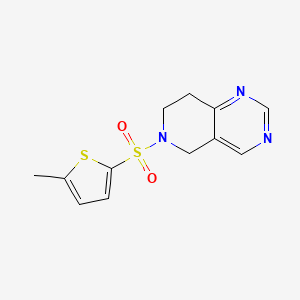 B2678925 6-((5-Methylthiophen-2-yl)sulfonyl)-5,6,7,8-tetrahydropyrido[4,3-d]pyrimidine CAS No. 1797349-96-2