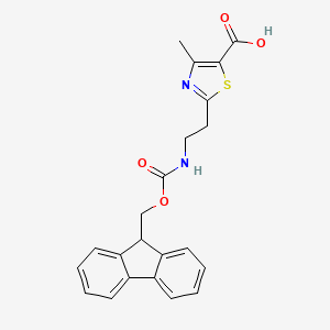 2-(2-{[(9H-fluoren-9-ylmethoxy)carbonyl]amino}ethyl)-4-methyl-1,3-thiazole-5-carboxylic acid