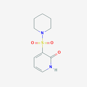 molecular formula C10H14N2O3S B2678940 3-(piperidin-1-ylsulfonyl)pyridin-2(1H)-one CAS No. 1552162-39-6