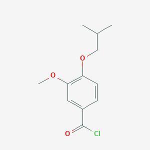 molecular formula C12H15ClO3 B2678966 4-Isobutoxy-3-methoxybenzoyl chloride CAS No. 3535-40-8