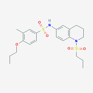 3-methyl-4-propoxy-N-(1-(propylsulfonyl)-1,2,3,4-tetrahydroquinolin-6-yl)benzenesulfonamide