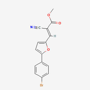 (E)-methyl 3-(5-(4-bromophenyl)furan-2-yl)-2-cyanoacrylate