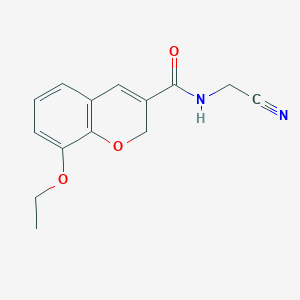 molecular formula C14H14N2O3 B2678988 N-(cyanomethyl)-8-ethoxy-2H-chromene-3-carboxamide CAS No. 1241250-99-6