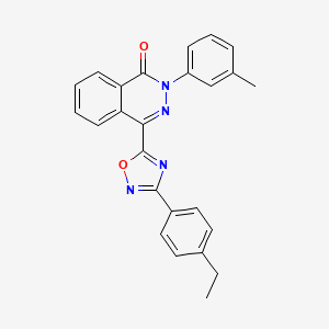 molecular formula C25H20N4O2 B2678999 4-[3-(4-ethylphenyl)-1,2,4-oxadiazol-5-yl]-2-(3-methylphenyl)phthalazin-1(2H)-one CAS No. 1291857-20-9