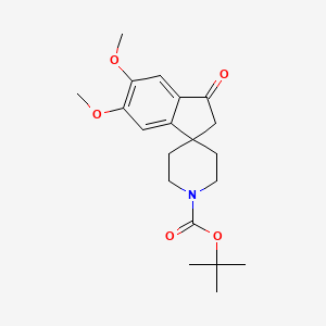 tert-Butyl 5,6-dimethoxy-3-oxo-2,3-dihydrospiro[indene-1,4'-piperidine]-1'-carboxylate