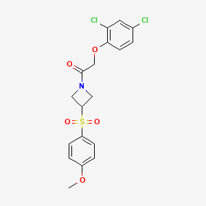 2-(2,4-Dichlorophenoxy)-1-(3-((4-methoxyphenyl)sulfonyl)azetidin-1-yl)ethanone