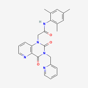 2-(2,4-dioxo-3-(pyridin-2-ylmethyl)-3,4-dihydropyrido[3,2-d]pyrimidin-1(2H)-yl)-N-mesitylacetamide