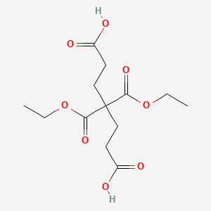 molecular formula C13H20O8 B2679035 4,4-Bis(ethoxycarbonyl)heptanedioic acid CAS No. 92454-00-7