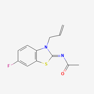 molecular formula C12H11FN2OS B2679079 (Z)-N-(3-allyl-6-fluorobenzo[d]thiazol-2(3H)-ylidene)acetamide CAS No. 865175-31-1