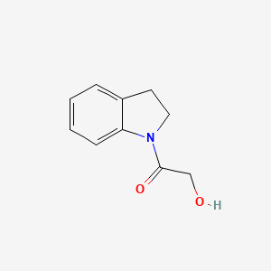 molecular formula C10H11NO2 B2679113 1-(2,3-dihydro-1H-indol-1-yl)-2-hydroxyethan-1-one CAS No. 1153453-19-0