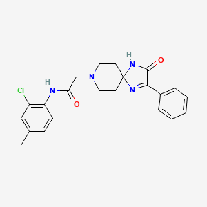 N-(2-chloro-4-methylphenyl)-2-(3-oxo-2-phenyl-1,4,8-triazaspiro[4.5]dec-1-en-8-yl)acetamide