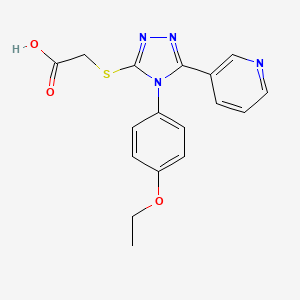 2-{[4-(4-ethoxyphenyl)-5-(pyridin-3-yl)-4H-1,2,4-triazol-3-yl]sulfanyl}acetic acid