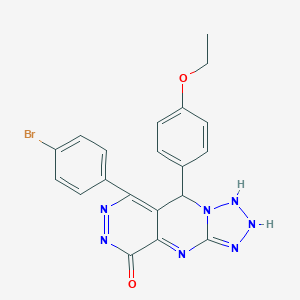 molecular formula C20H16BrN7O2 B267916 10-(4-bromophenyl)-8-(4-ethoxyphenyl)-2,4,5,6,7,11,12-heptazatricyclo[7.4.0.03,7]trideca-1,3,9,11-tetraen-13-one 