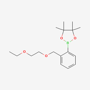 2-[2-(2-Ethoxyethoxymethyl)phenyl]-4,4,5,5-tetramethyl-1,3,2-dioxaborolane