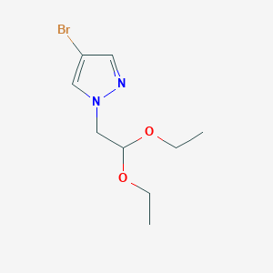 molecular formula C9H15BrN2O2 B2679178 4-溴-1-(2,2-二乙氧基乙基)-1H-吡唑 CAS No. 1006682-90-1