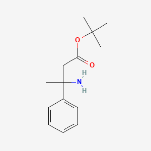 molecular formula C14H21NO2 B2679189 Tert-butyl 3-amino-3-phenylbutanoate CAS No. 2248374-37-8