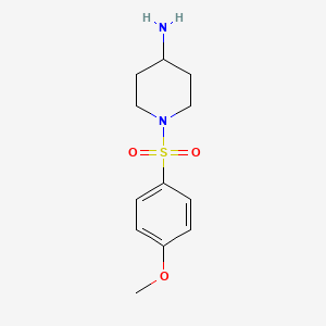 B2679210 1-[(4-Methoxyphenyl)sulfonyl]piperidin-4-amine CAS No. 442124-65-4; 728015-65-4