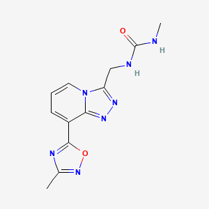 1-Methyl-3-((8-(3-methyl-1,2,4-oxadiazol-5-yl)-[1,2,4]triazolo[4,3-a]pyridin-3-yl)methyl)urea