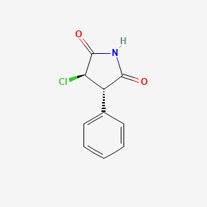 molecular formula C10H8ClNO2 B2679222 (3R,4S)-3-Chloro-4-phenylpyrrolidine-2,5-dione CAS No. 1820574-25-1