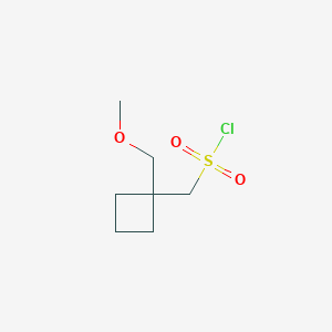 molecular formula C7H13ClO3S B2679223 [1-(甲氧基甲基)环丁基]甲磺酰氯 CAS No. 1850318-98-7