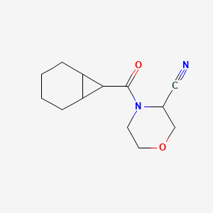 4-(Bicyclo[4.1.0]heptane-7-carbonyl)morpholine-3-carbonitrile