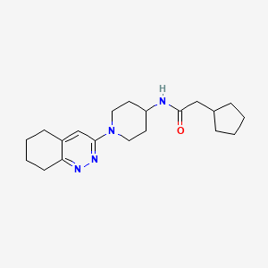 2-cyclopentyl-N-(1-(5,6,7,8-tetrahydrocinnolin-3-yl)piperidin-4-yl)acetamide