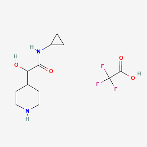 N-cyclopropyl-2-hydroxy-2-(piperidin-4-yl)acetamide, trifluoroacetic acid