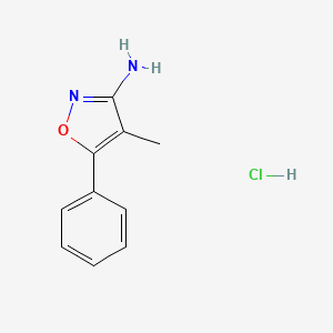 4-Methyl-5-phenyl-1,2-oxazol-3-amine;hydrochloride
