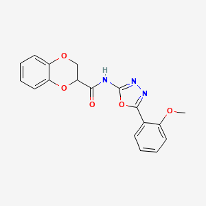 N-[5-(2-methoxyphenyl)-1,3,4-oxadiazol-2-yl]-2,3-dihydro-1,4-benzodioxine-3-carboxamide