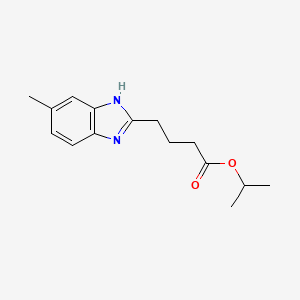 Methylethyl 4-(5-methylbenzimidazol-2-yl)butanoate
