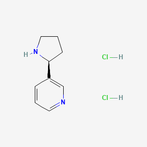 molecular formula C9H14Cl2N2 B2679283 (S)-3-(Pyrrolidin-2-yl)pyridine dihydrochloride CAS No. 287966-92-1