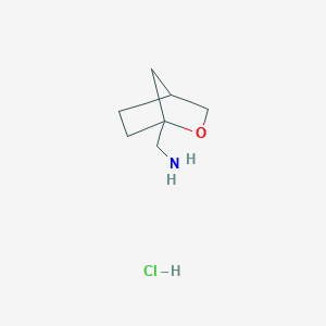 molecular formula C7H14ClNO B2679304 2-Oxabicyclo[2.2.1]heptan-1-ylmethanamine;hydrochloride CAS No. 2416237-61-9