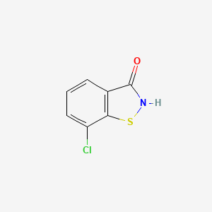 molecular formula C7H4ClNOS B2679308 1,2-Benzisothiazol-3(2H)-one, 7-chloro- CAS No. 4337-44-4