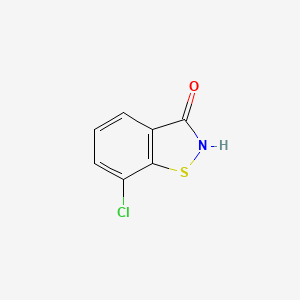 molecular formula C7H4ClNOS B2679308 7-chloro-2,3-dihydro-1,2-benzothiazol-3-one CAS No. 4337-44-4