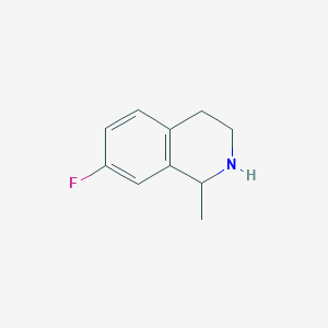 molecular formula C10H12FN B2679310 7-Fluoro-1-methyl-1,2,3,4-tetrahydroisoquinoline CAS No. 249624-75-7