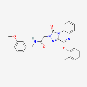 2-(4-(2,3-dimethylphenoxy)-1-oxo-[1,2,4]triazolo[4,3-a]quinoxalin-2(1H)-yl)-N-(3-methoxybenzyl)acetamide