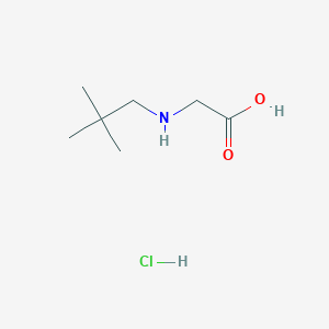 molecular formula C7H16ClNO2 B2679324 2-[(2,2-Dimethylpropyl)amino]acetic acid hydrochloride CAS No. 1989671-55-7