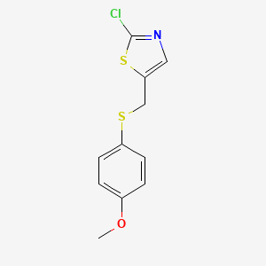 2-Chloro-5-{[(4-methoxyphenyl)sulfanyl]methyl}-1,3-thiazole